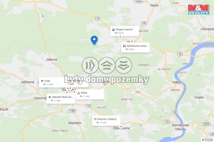Prodej, Vodní plocha, Obory