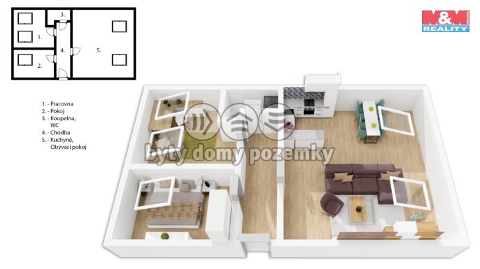 Prodej, Byt 3+kk, Kladno