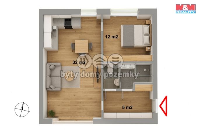 Prodej, Byt 2+kk, Praha