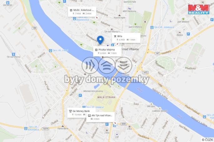 Pronájem, Byt 4+kk, Týn nad Vltavou