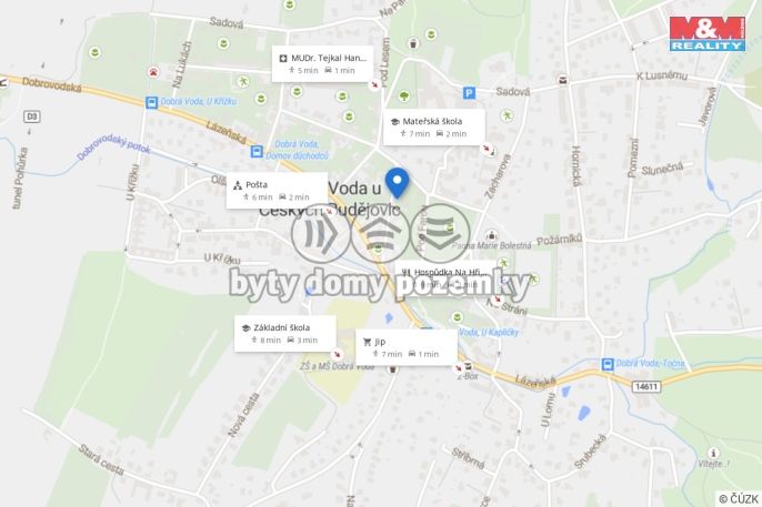 Pronájem, Byt 1+1, Dobrá Voda u Českých Budějovic