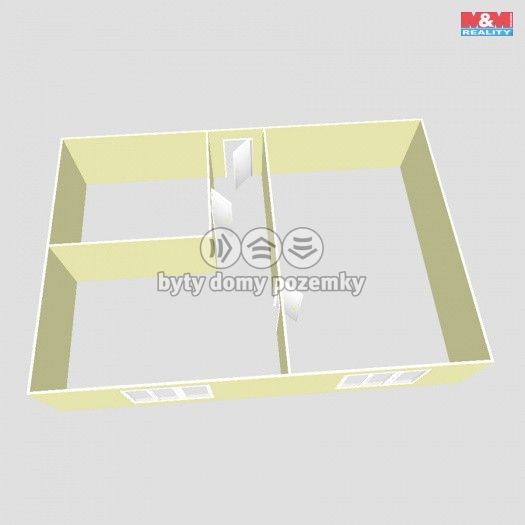 Prodej, Byt 1+1, Chomutov