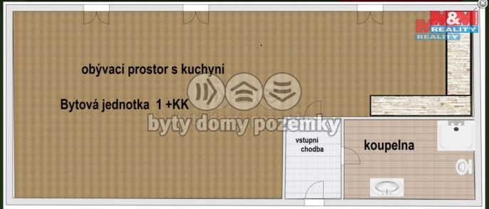 Pronájem, Byt 1+kk, Náchod