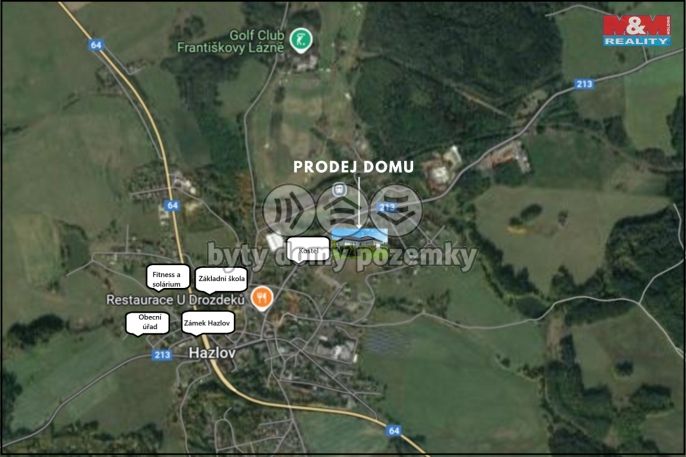 Prodej, Rodinný dům, Hazlov