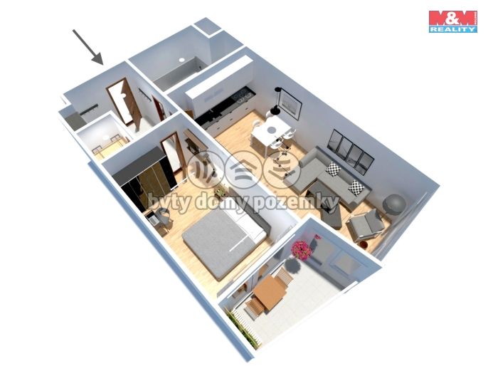 Prodej, Byt 2+kk, Praha