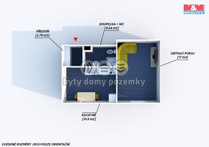 Pronájem, Byt 1+1, Praskolesy