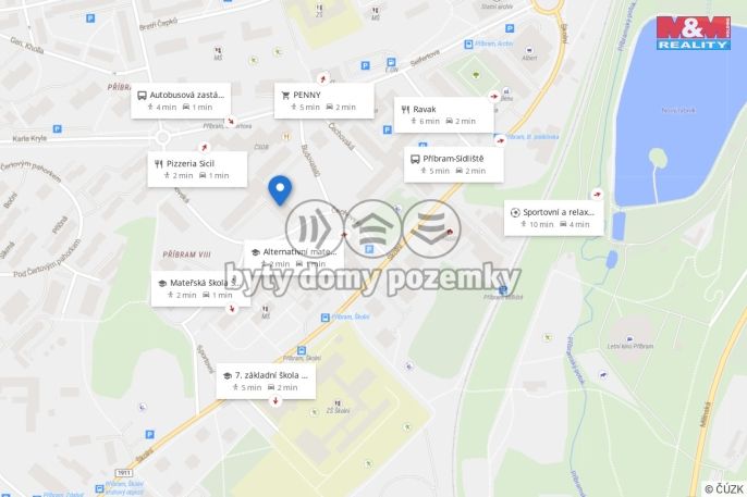 Pronájem, Byt 1+1, Příbram