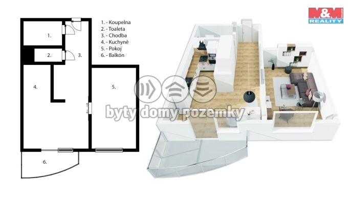 Prodej, Byt 1+1, Prostějov