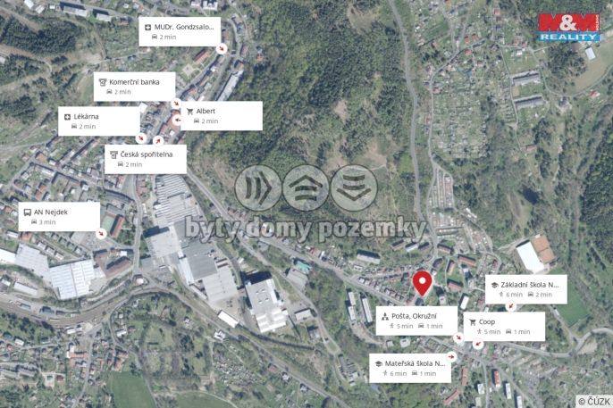 Pronájem, Byt 2+kk, Nejdek