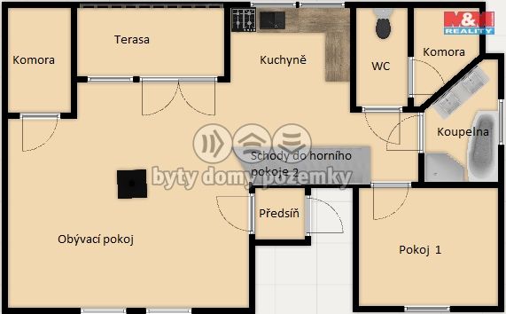 Pronájem, Byt 3+kk, Rakovník