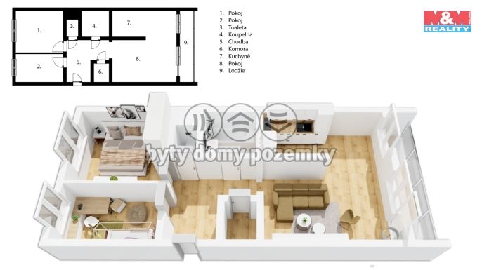 Prodej, Byt 3+1, Praha