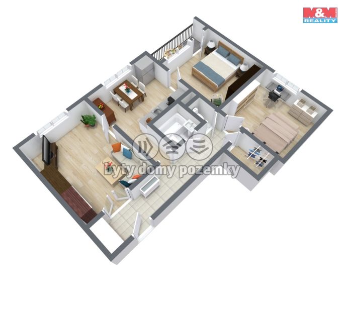 Prodej, Byt 3+1, Ústí nad Labem