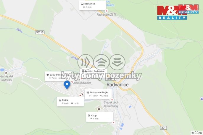 Pronájem, Byt 3+1, Radvanice