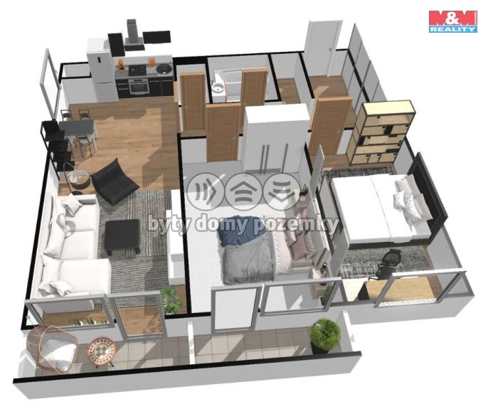 Pronájem, Byt 3+kk, Čáslav