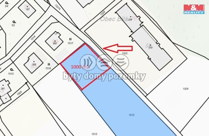 Prodej, Pozemek k bydlení, Bílá