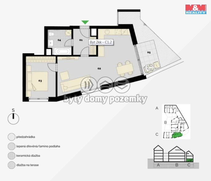 Prodej, Byt 2+kk, Praha