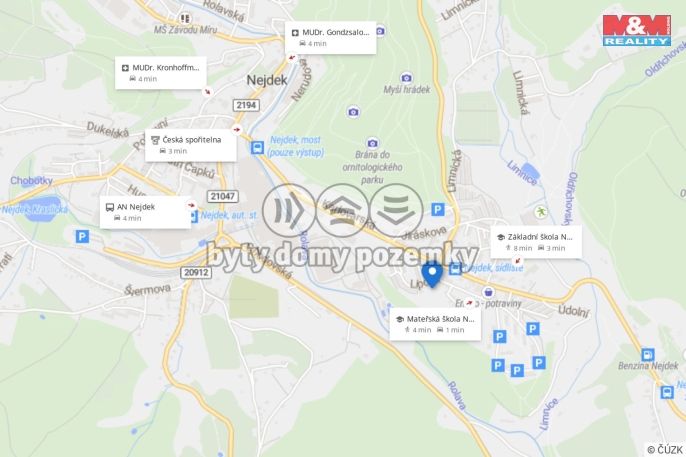 Pronájem, Byt 3+1, Nejdek