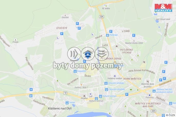 Pronájem, Byt 1+1, Klášterec nad Ohří