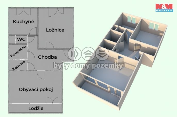 Pronájem, Byt 2+1, Nový Jičín