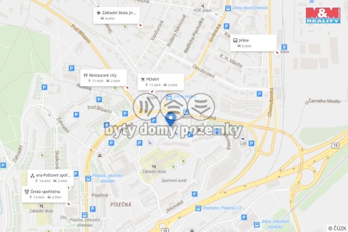 Pronájem, Byt 1+1, Chomutov