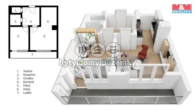 Prodej, Byt 2+kk, Praha