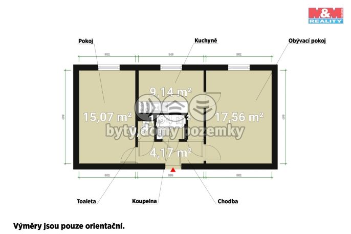 Pronájem, Byt 2+1, Nýřany