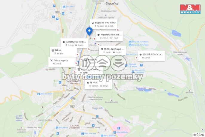 Prodej, Byt 2+1, Bílina