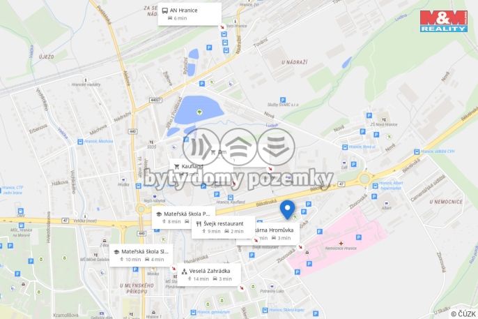 Prodej, Byt 2+1, Hranice