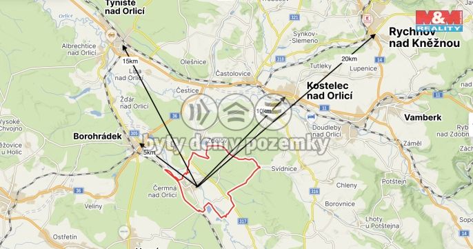 Prodej, Pozemek k bydlení, Čermná nad Orlicí