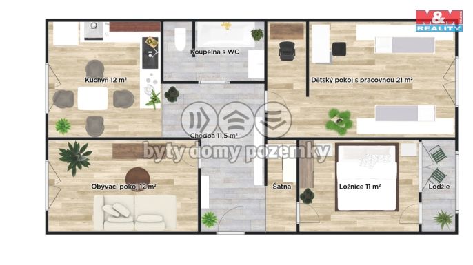 Prodej, Byt 3+1, Praha