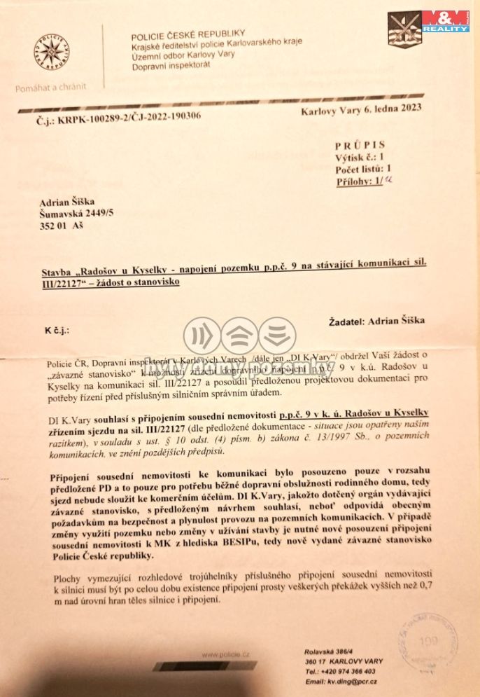 Prodej, Pozemek k bydlení, Kyselka