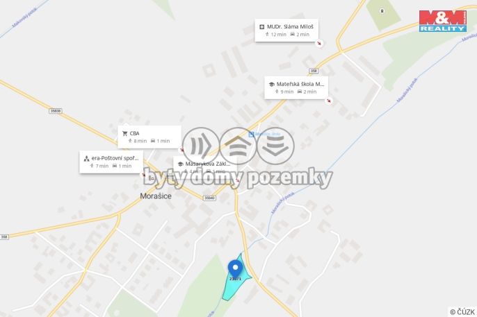 Prodej, Pozemek k bydlení, Morašice