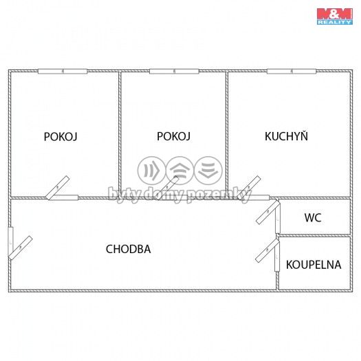 Pronájem, Byt 2+1, Tržek