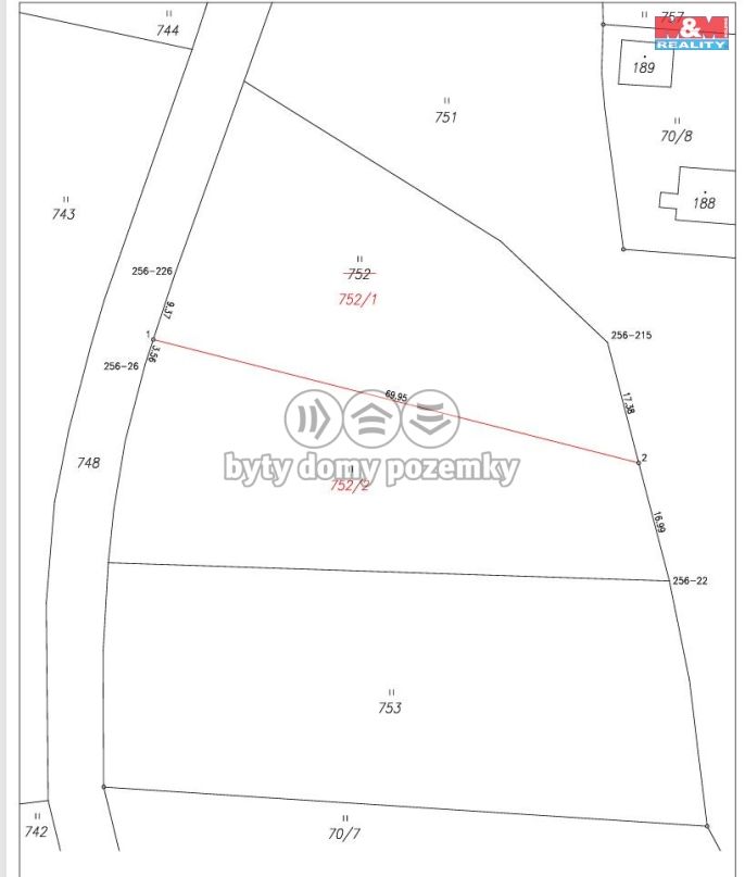 Prodej, Pozemek k bydlení, Ostrovec