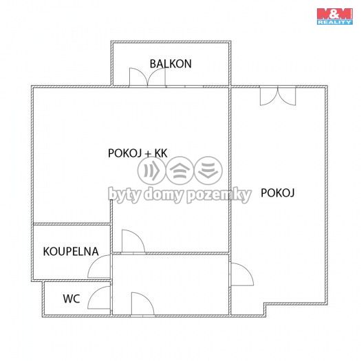 Prodej, Byt 2+kk, Teplice
