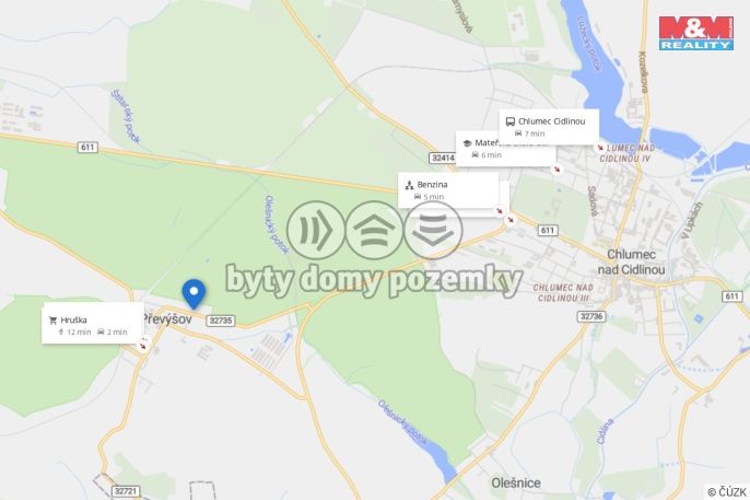 Pronájem, Byt 3+1, Převýšov