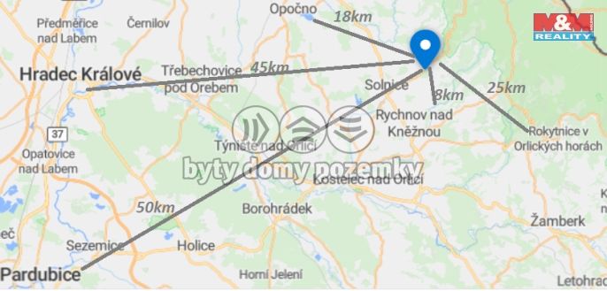 Pronájem, Byt 1+1, Skuhrov nad Bělou