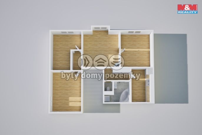 Pronájem, Byt 4+1, Ústí nad Labem