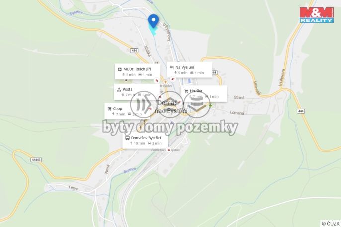 Prodej, Pozemek k bydlení, Domašov nad Bystřicí