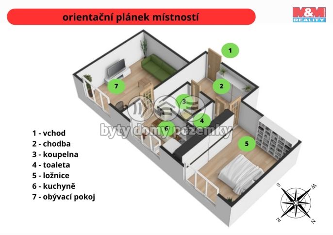 Prodej, Byt 2+1, Jaroměř