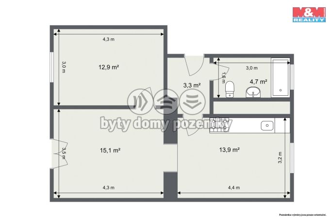 Prodej, Byt 2+1, Horní Slavkov