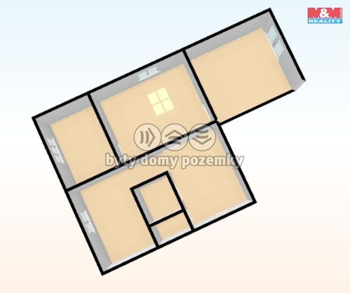 Pronájem, Byt 3+1, Ostrava