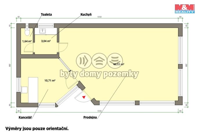 Pronájem, Obchod a služby, Cheb