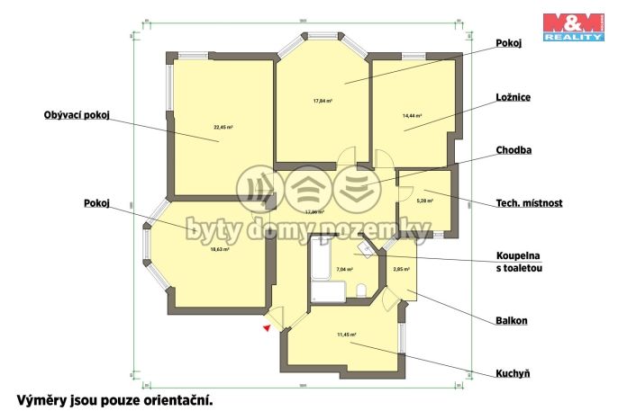 Prodej, Byt 4+1, Cheb