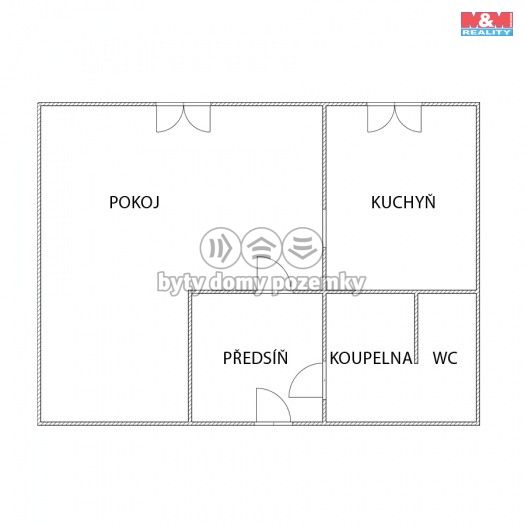 Prodej, Byt 1+1, Krupka