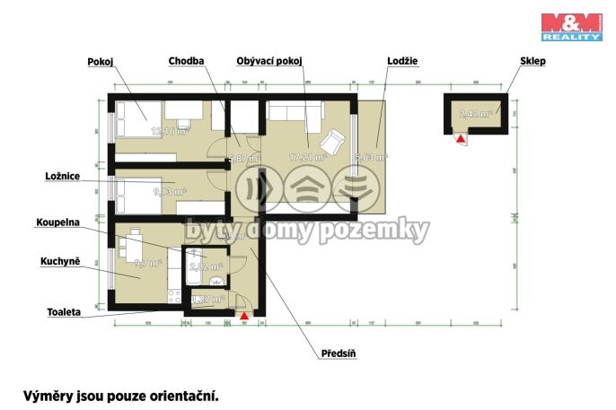 Prodej, Byt 3+1, Železná Ruda