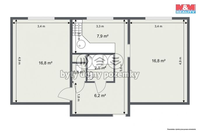 Prodej, Byt 2+1, Kraslice