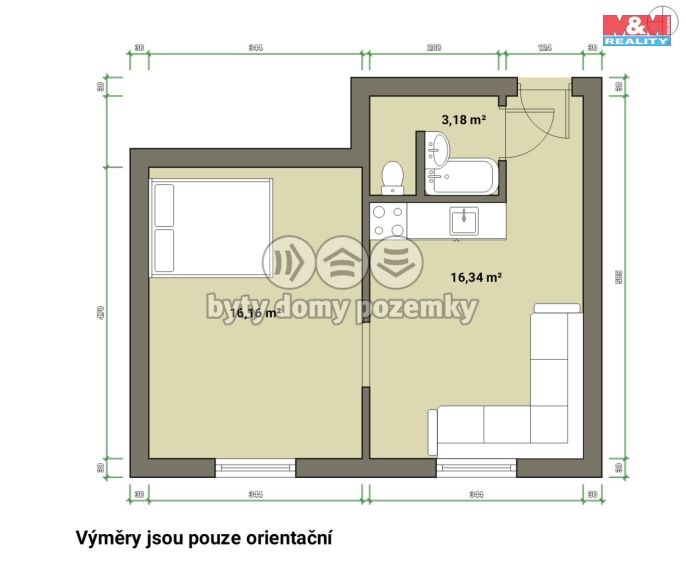 Prodej, Byt 1+1, Mariánské Lázně