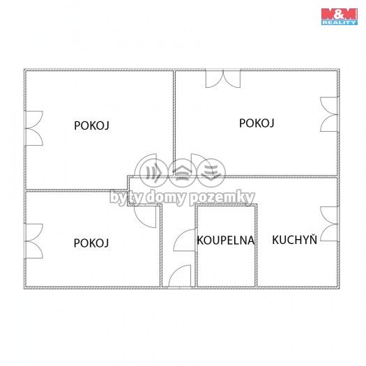 Prodej, Byt 3+1, Bílina