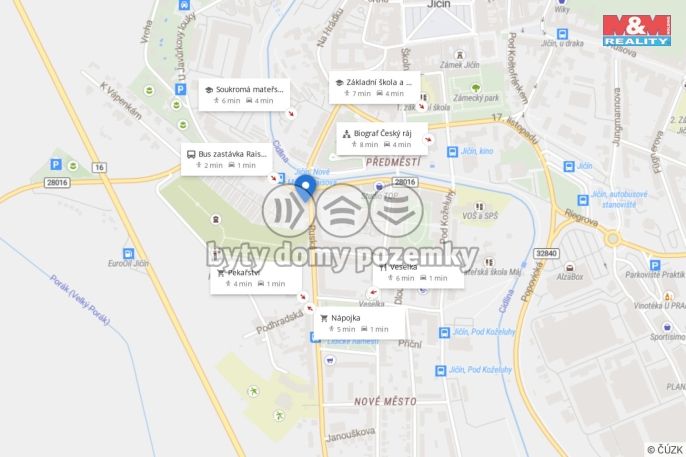 Pronájem, Byt 2+kk, Jičín